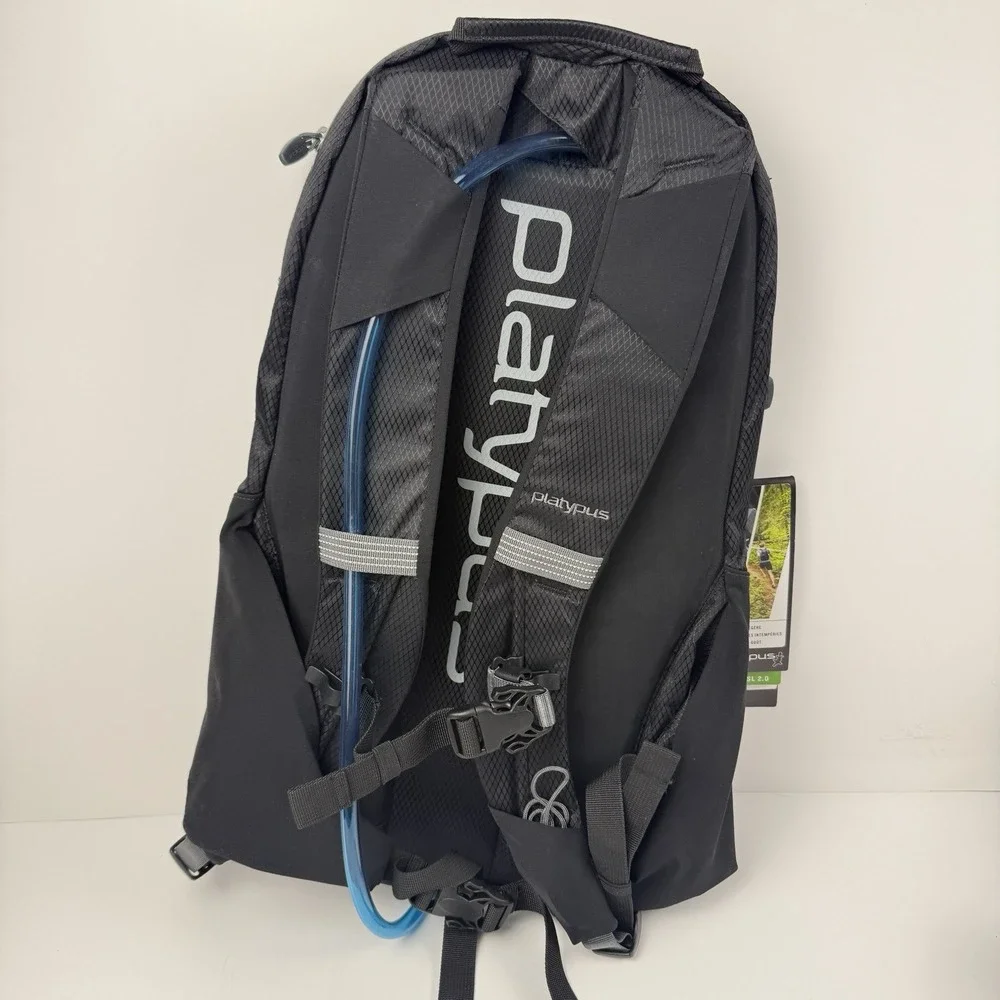 Platypus Hydration Backpack Origin 5 Pack Black‎ Hiking Mountain Biking *LOGO*